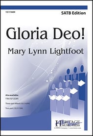 Gloria Deo SATB choral sheet music cover Thumbnail